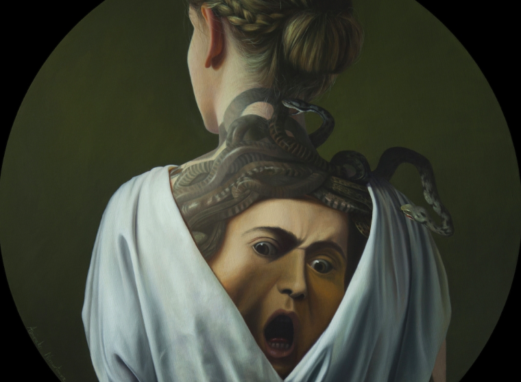 Tatuaje "Medusa", basado en Caravaggio