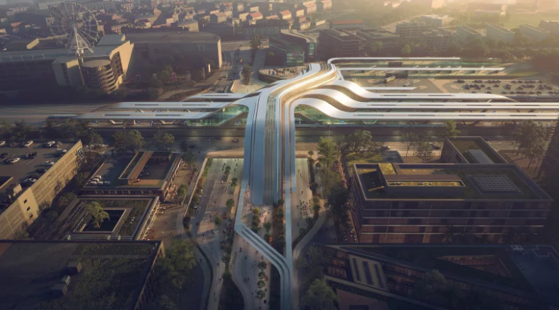 Estacion ferroviaria en Tallin la ultima muestra de vanguardia arquitectonica de Zaha Hadid 5