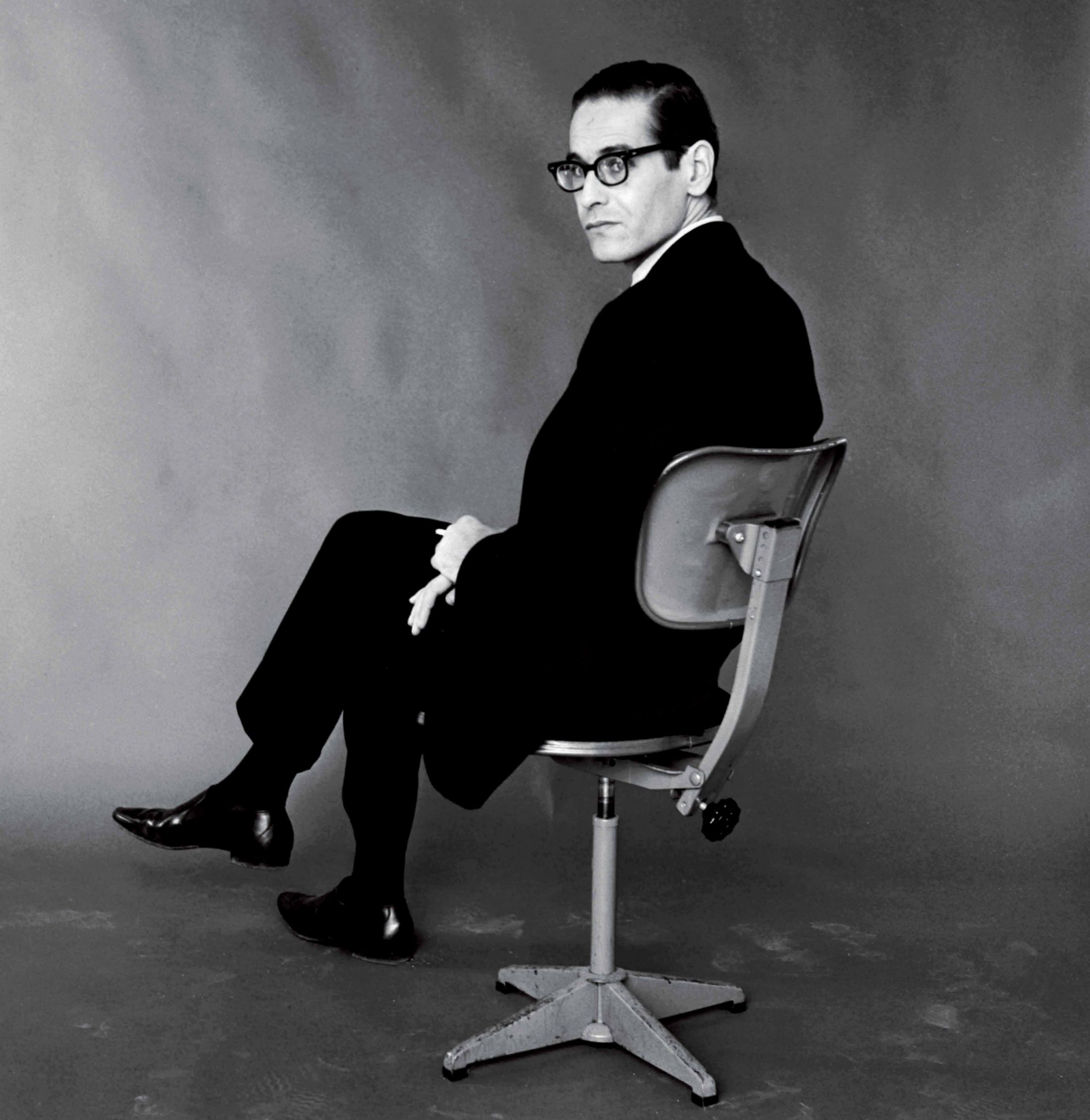 Bill Evans en el estudio de Freddy Warren antes de una actuación en Ronnie Scott/ Fotografía de Freddy Warren.