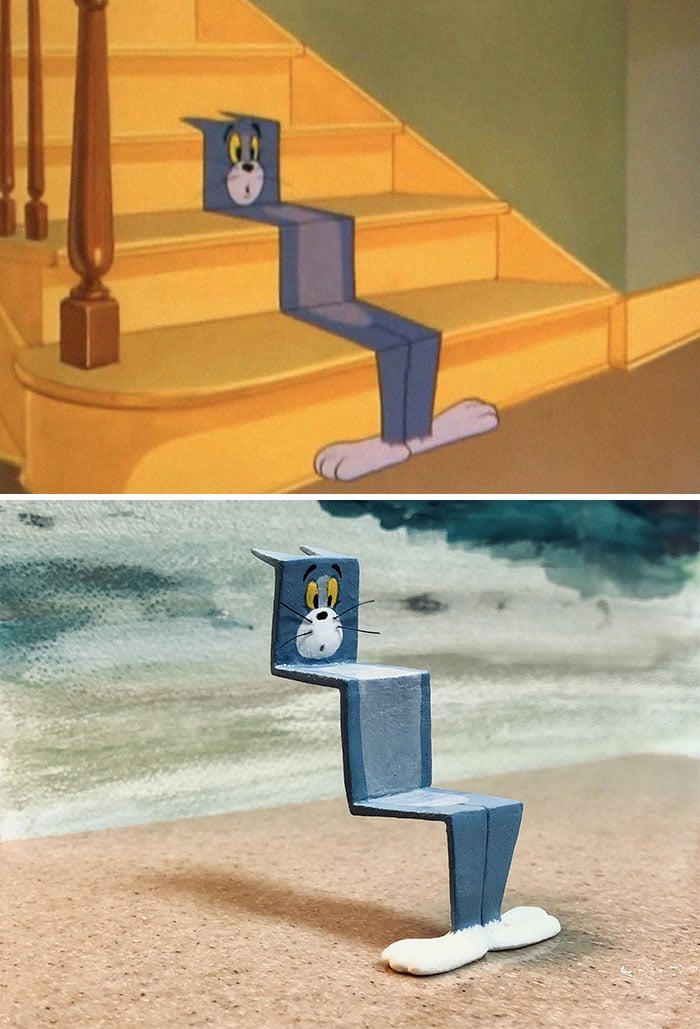 Absurdas esculturas inspiradas en los momentos más divertidos de Tom y Jerry 1