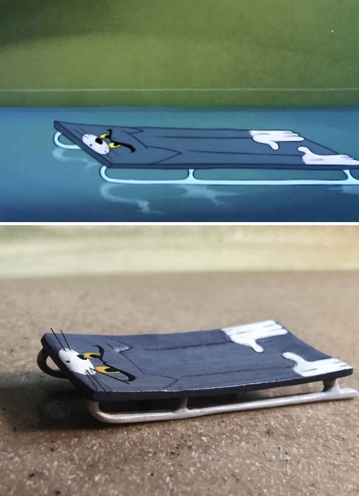 Absurdas esculturas inspiradas en los momentos mas divertidos de Tom y Jerry 7