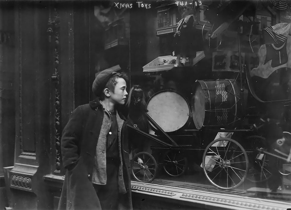 Estas fotografias del Nueva York de 1910 en Navidad producen nostalgia de lo no vivido 1