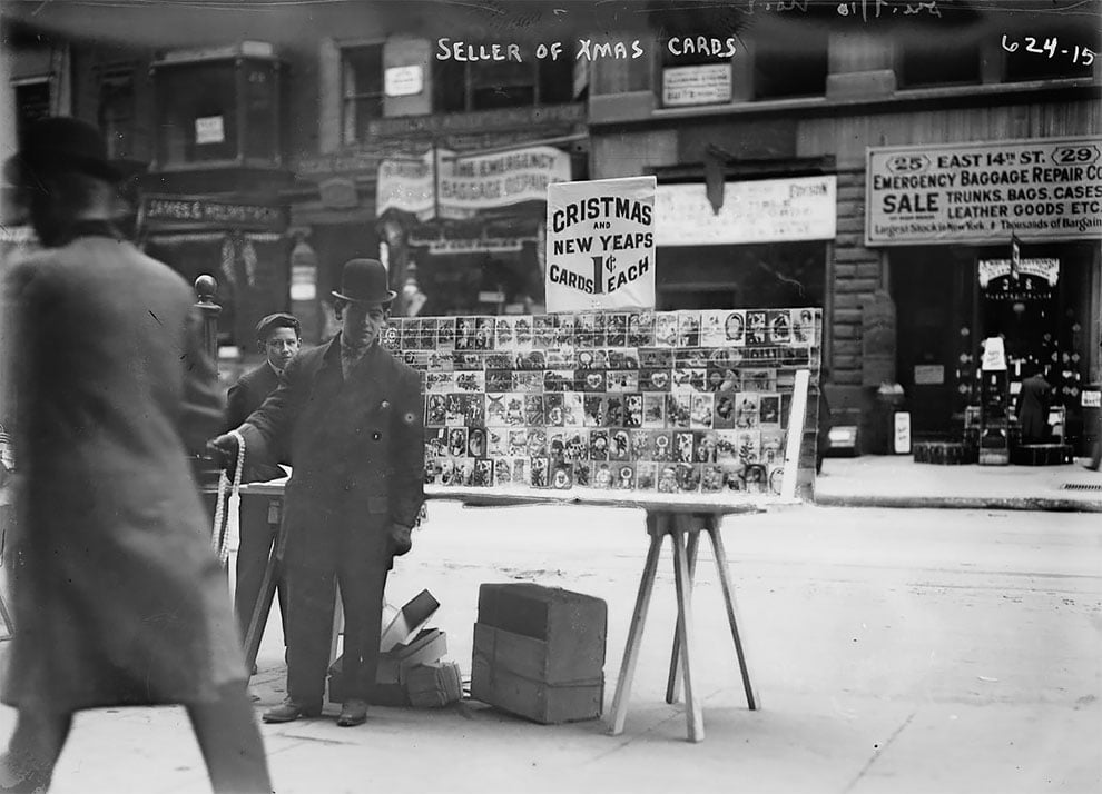 Estas fotografias del Nueva York de 1910 en Navidad producen nostalgia de lo no vivido 11