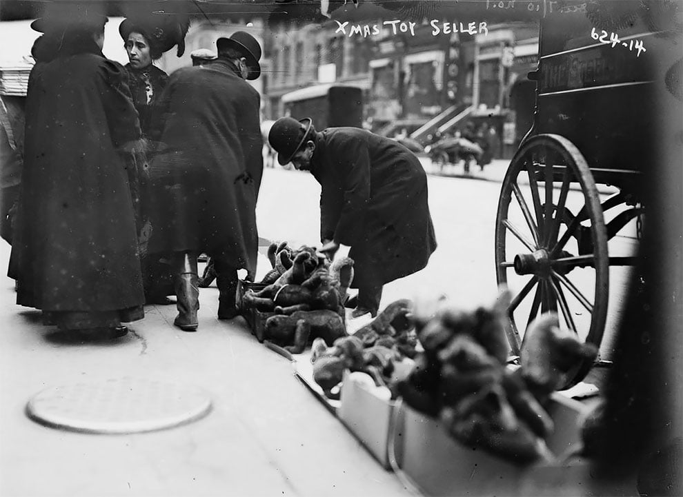 Estas fotografias del Nueva York de 1910 en Navidad producen nostalgia de lo no vivido 5