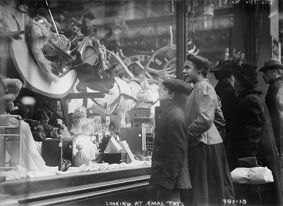 Estas fotografias del Nueva York de 1910 en Navidad producen nostalgia de lo no vivido 7