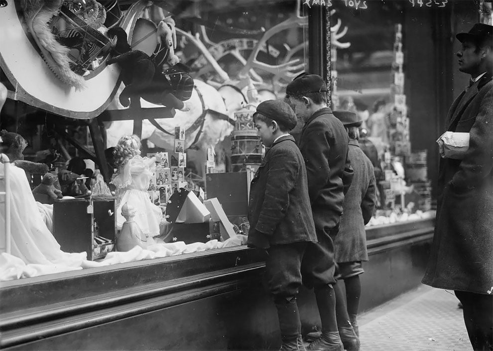 Estas fotografias del Nueva York de 1910 en Navidad producen nostalgia de lo no vivido 9