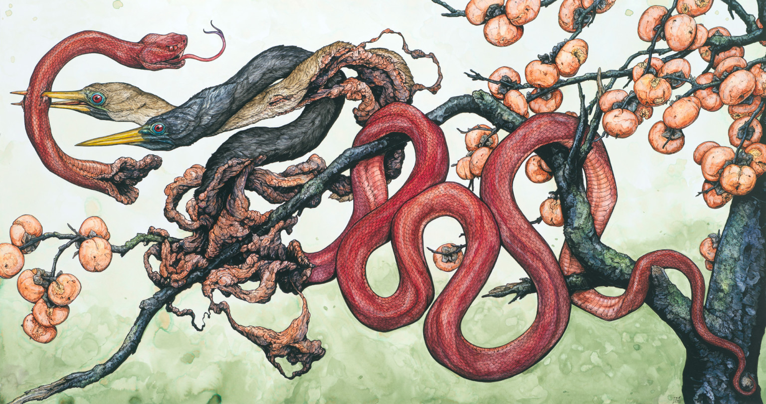 Mitologia fabulas y naturalezas muertas en las alucinantes ilustraciones de Lauren Marx 6