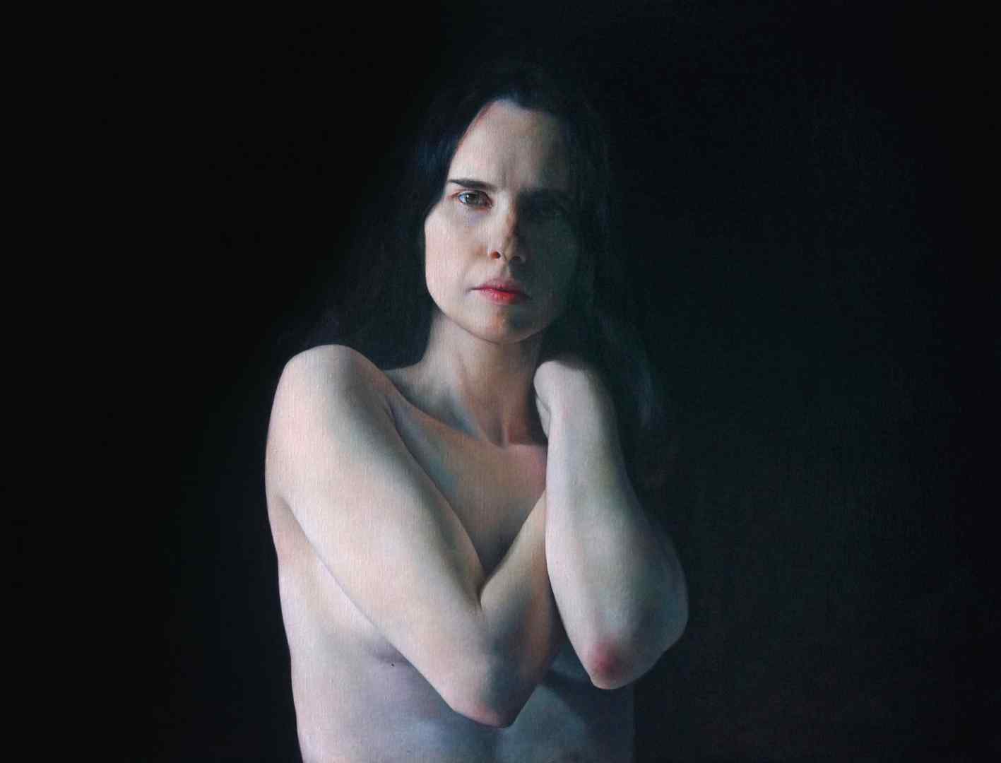 Anne-Christine Roda, ANWEN II, óleo sobre lienzo, 97 x 130 cm.
