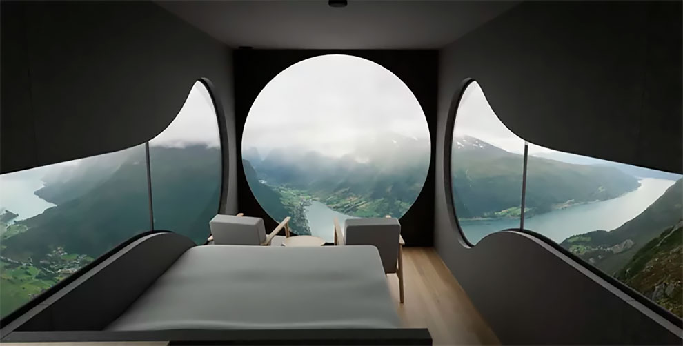 Minimalistas cabanas inspiradas en pajareras para contemplar los Fiordos de Noruega 1