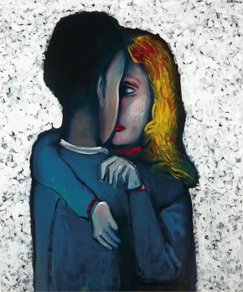 Charles Blackman The Embrace 1975