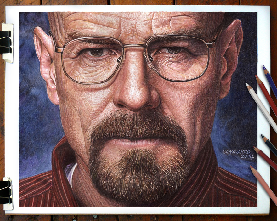 Este ilustrador emplea cerca de 60 horas en cada uno de sus hiperrealistas retratos 3