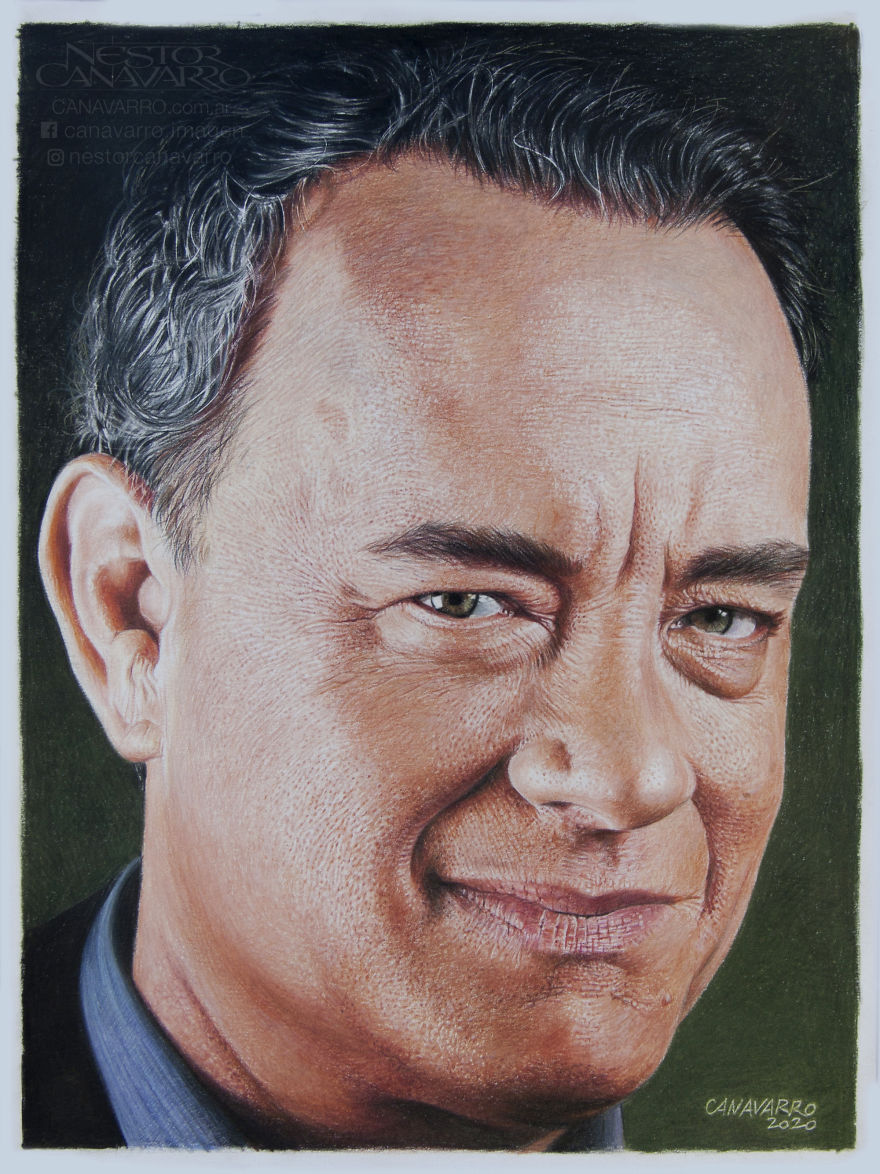 Este ilustrador emplea cerca de 60 horas en cada uno de sus hiperrealistas retratos 4
