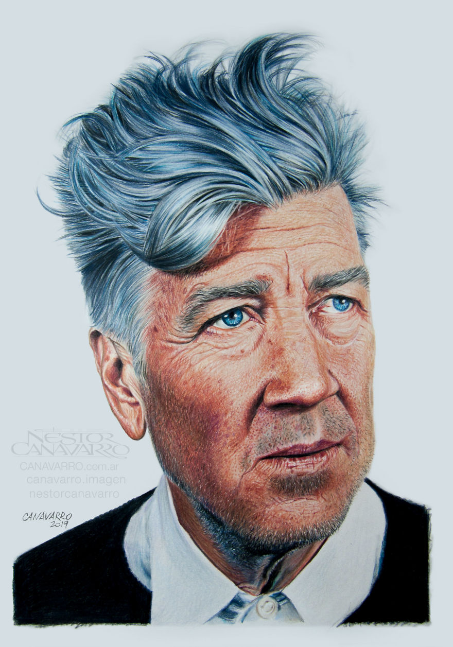 Este ilustrador emplea cerca de 60 horas en cada uno de sus hiperrealistas retratos 9