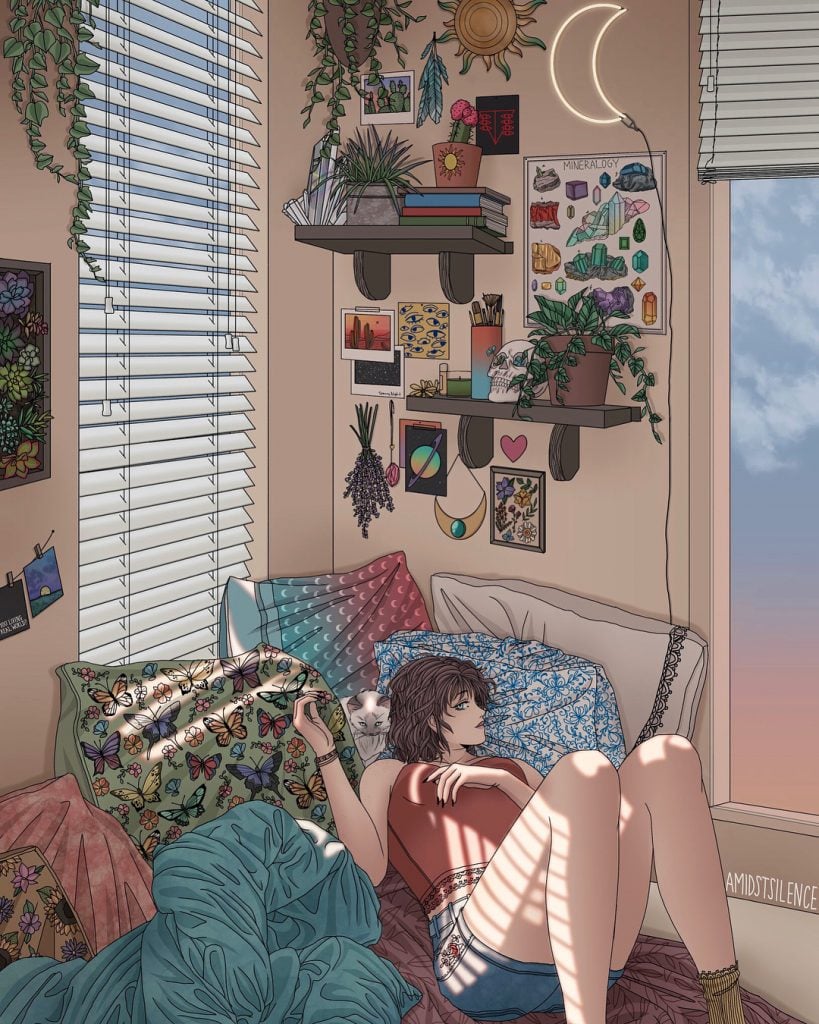 Kelsey Smith ilustra el universo que hay dentro de las habitaciones de sus protagonistas 1