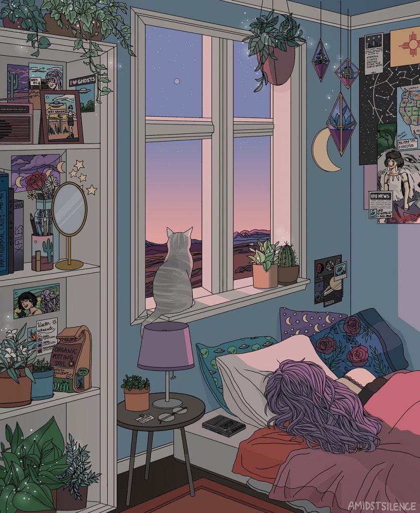 Kelsey Smith ilustra el universo que hay dentro de las habitaciones de sus protagonistas 3