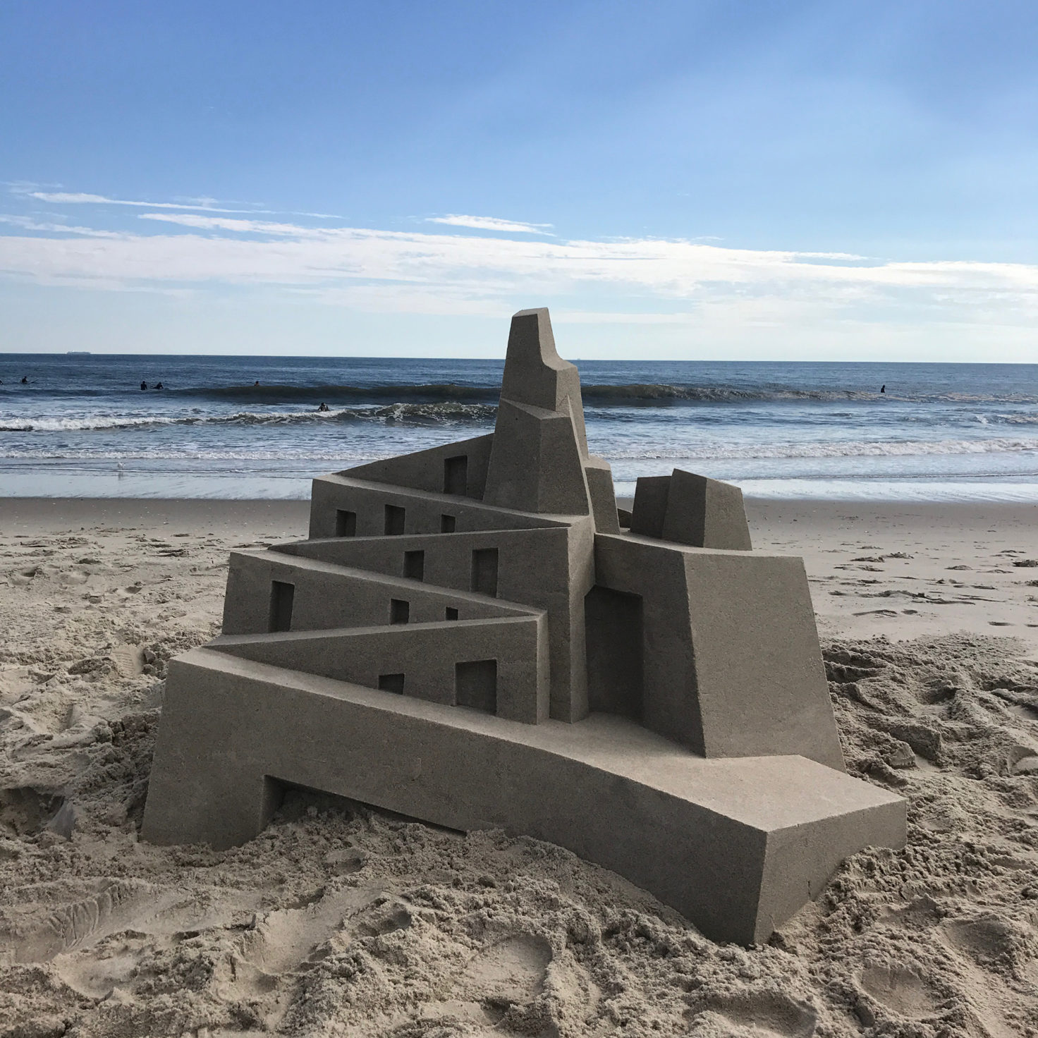 Los castillos de arena geometricos y vanguardistas de Calvin Seibert 2
