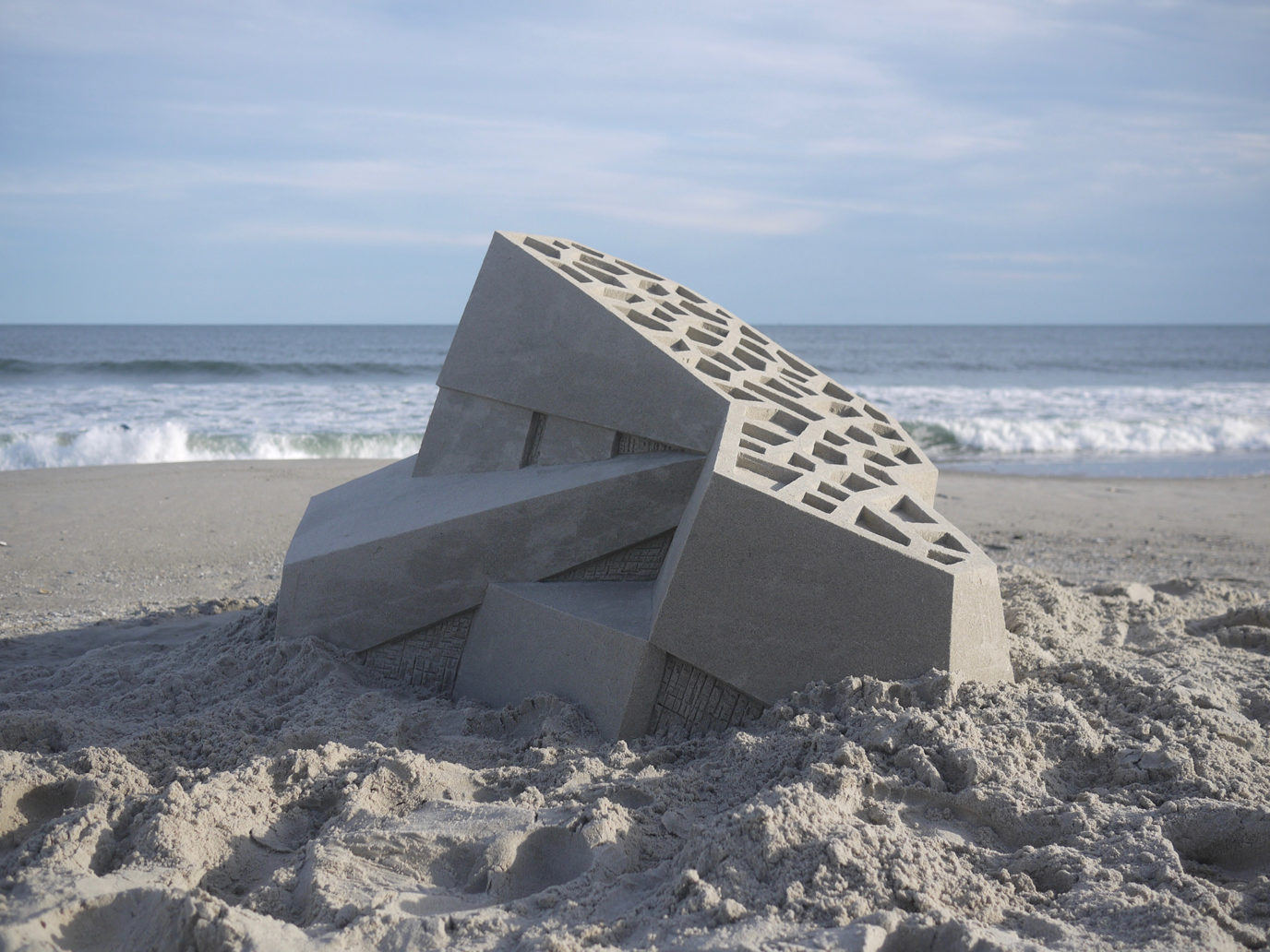 Los castillos de arena geometricos y vanguardistas de Calvin Seibert 3