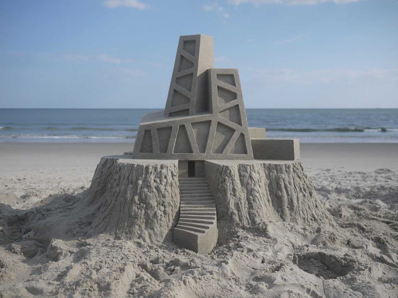 Los castillos de arena geometricos y vanguardistas de Calvin Seibert 5