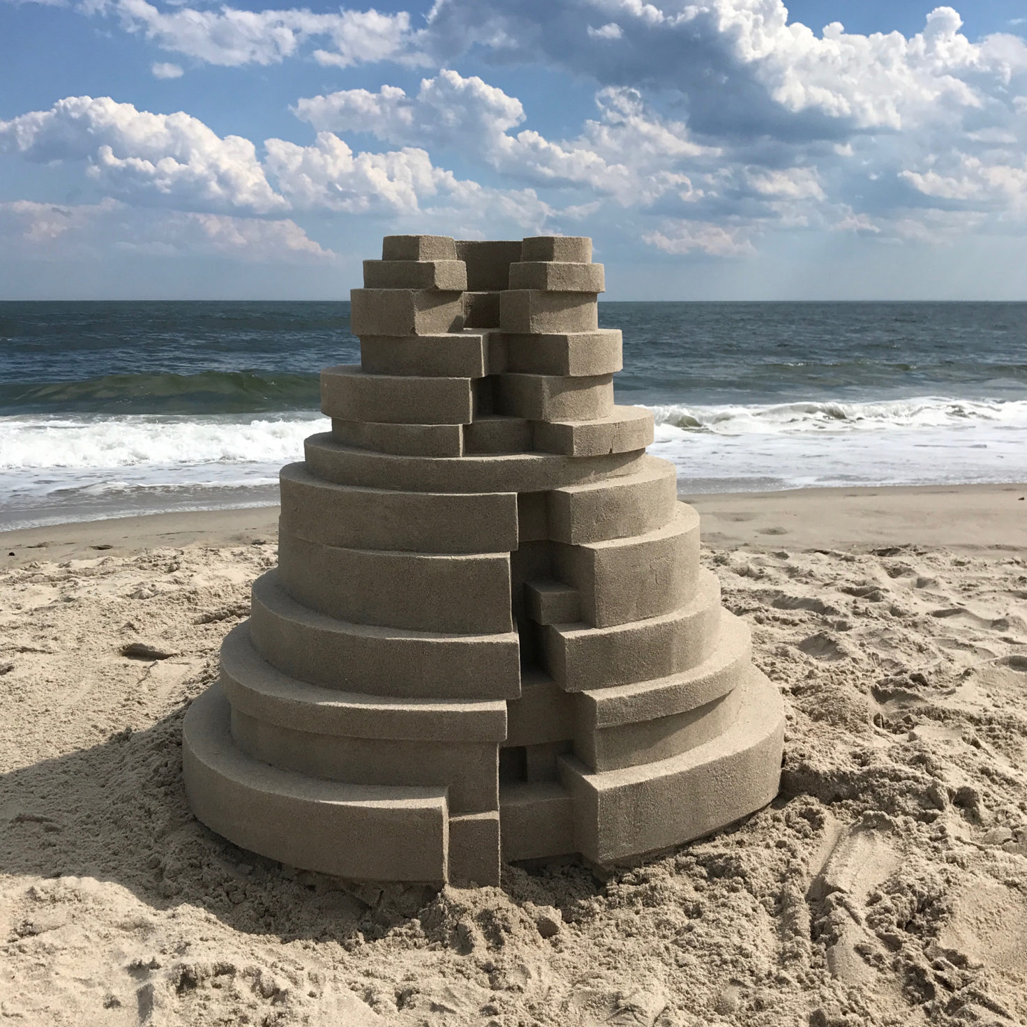 Los castillos de arena geometricos y vanguardistas de Calvin Seibert 6