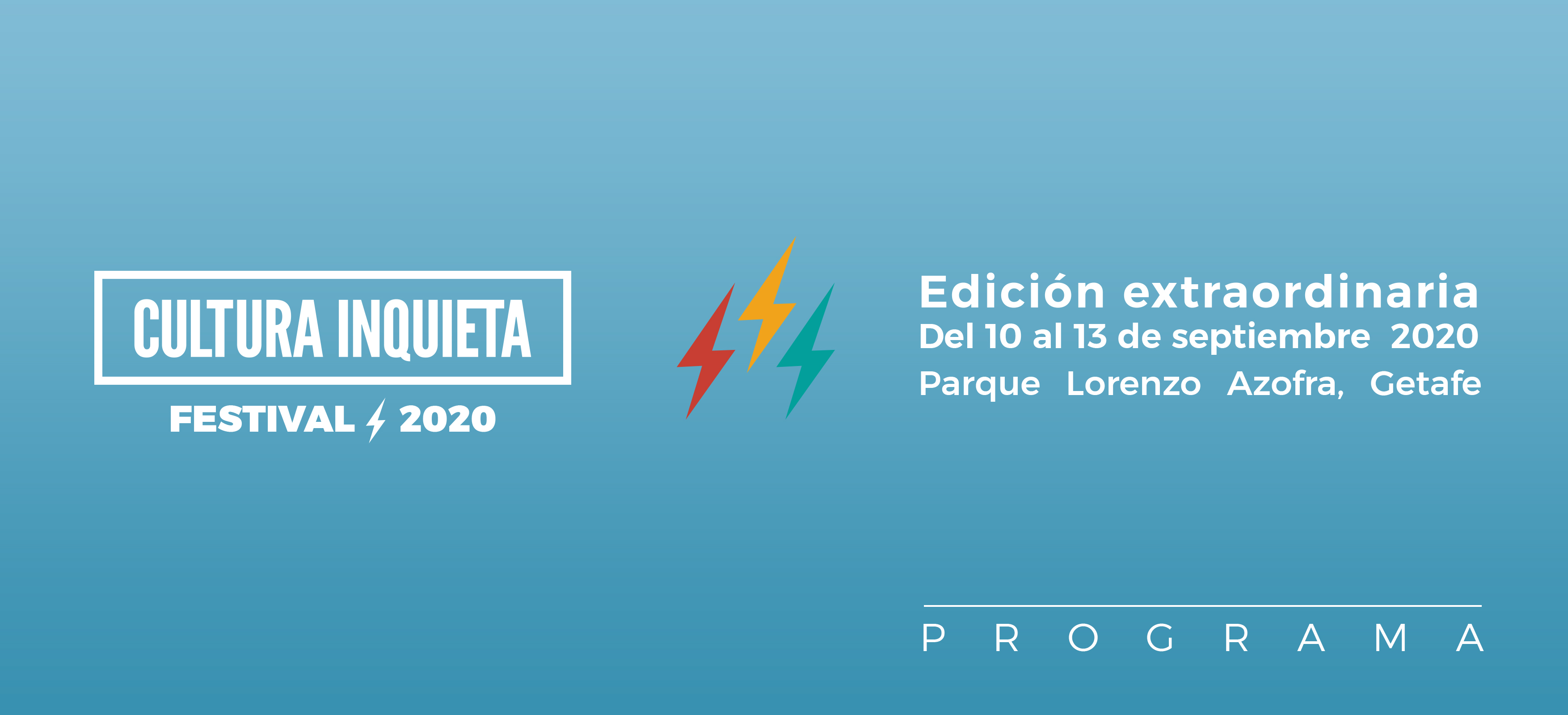 Programa de la Edición Extraordinaria del Festival Cultura Inquieta 2020