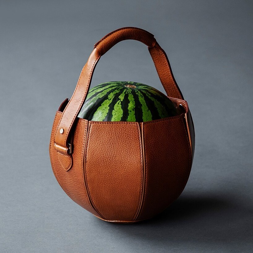 tsuchiya kaban bolso cuero sandia