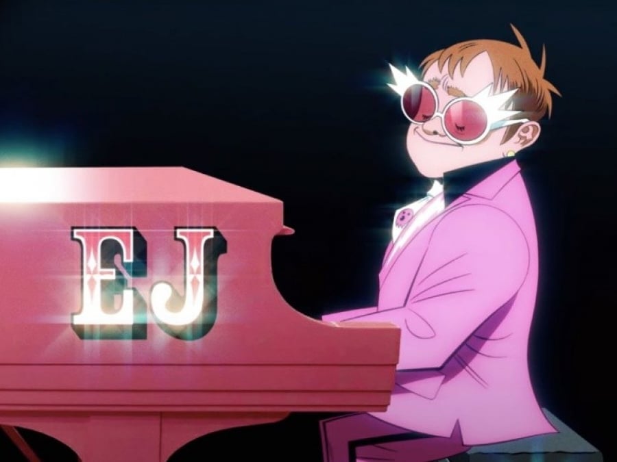 Elton John y Gorillaz se unen y crean la canción "The Pink Phantom"