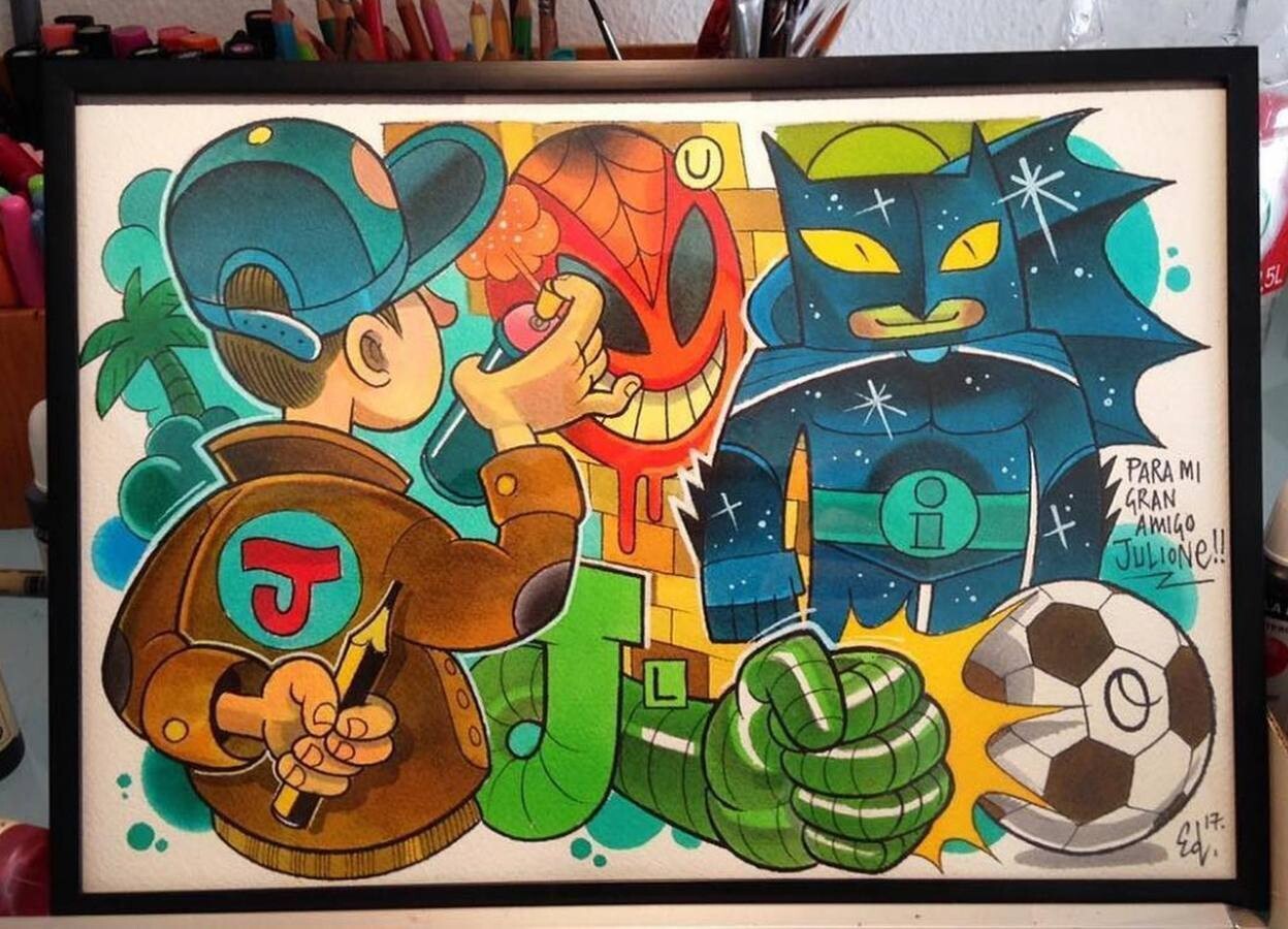 julione tapas homenaje graffiti 2