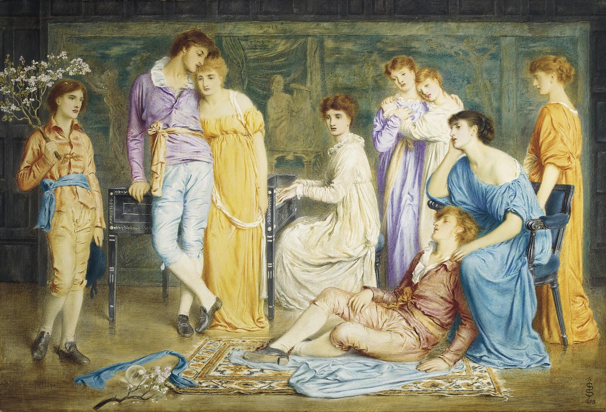 simeon solomon a prelude by bach 1868