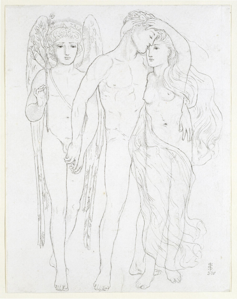 Simeon Solomon. The Bride, Bridegroom and Sad Love (1865)