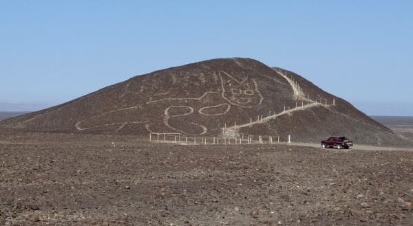 un gatito de 37 metros nueva figura aparece entre los geoglifos de nazca 50635741