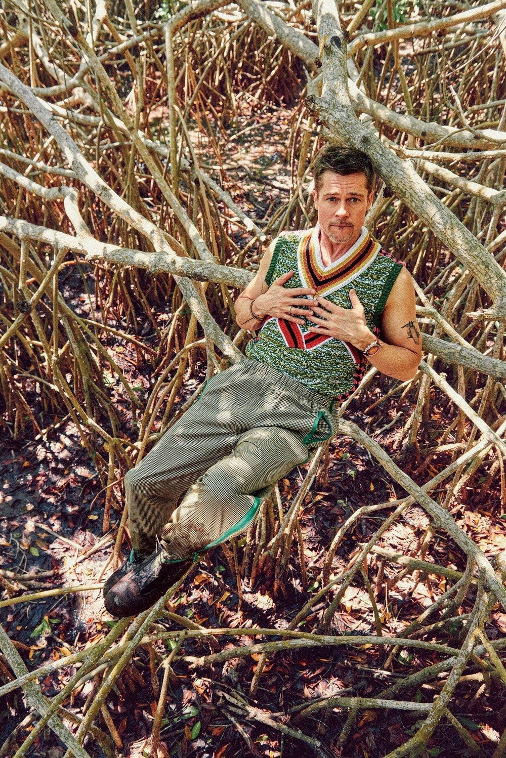 Brad Pitt por Ryan McGinley.