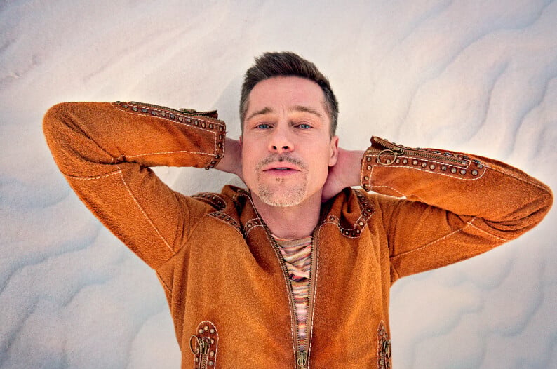 Brad Pitt por Ryan McGinley.
