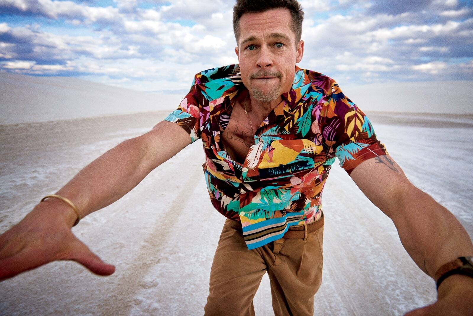 Brad Pitt por Ryan McGinley.