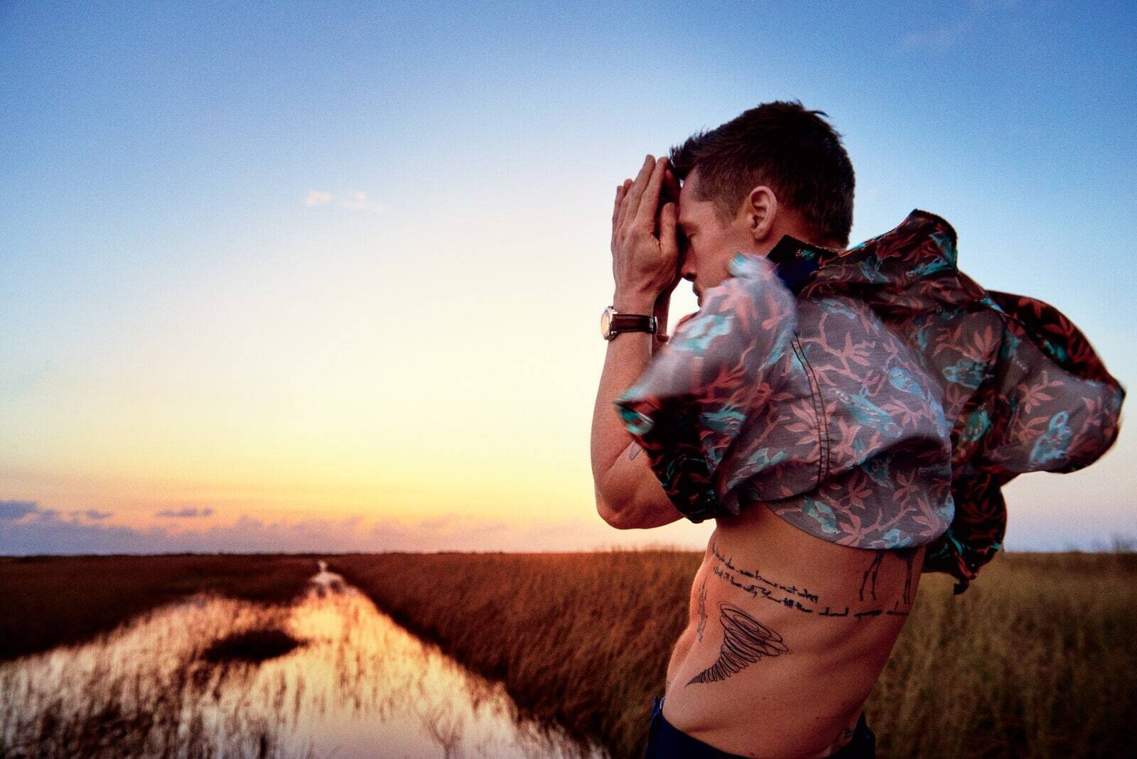 Brad Pitt por Ryan McGinley.