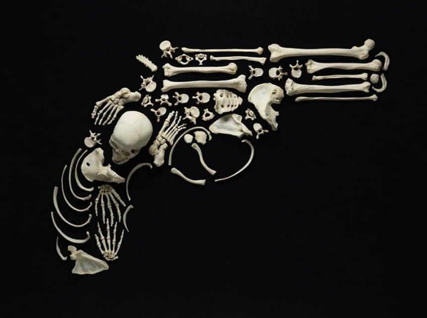 el impactante arte oseo de francois robert y su serie stop the violence 13
