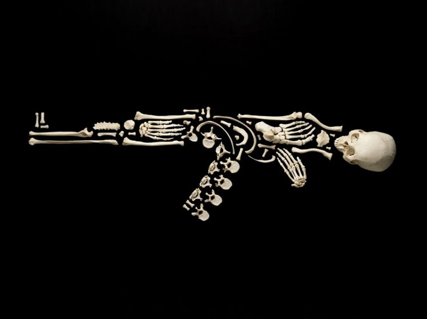 el impactante arte oseo de francois robert y su serie stop the violence 14