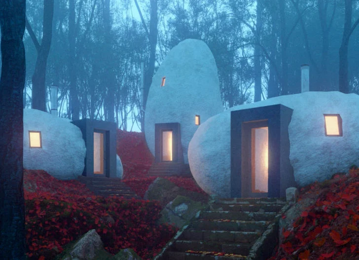 the dolmen shelter el magico hotel construido dentro de unas piedras 1