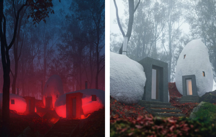 the dolmen shelter el magico hotel construido dentro de unas piedras 3