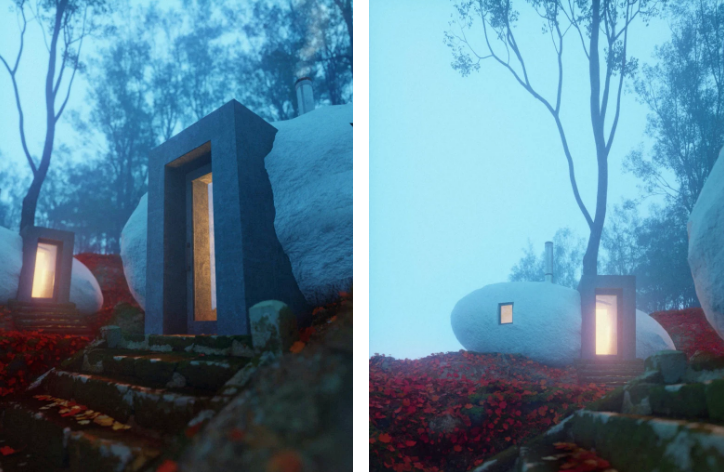 the dolmen shelter el magico hotel construido dentro de unas piedras 6