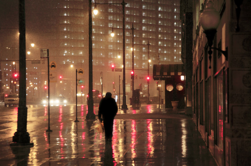 Christophe Jacrot fotografía de lluvia.