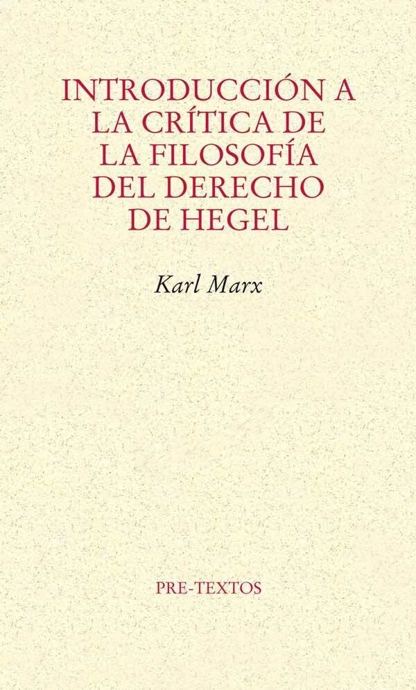 marx introduccion critica derecho hegel
