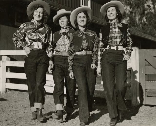 fotografía moda vaqueros feminismo, fotografía antigua