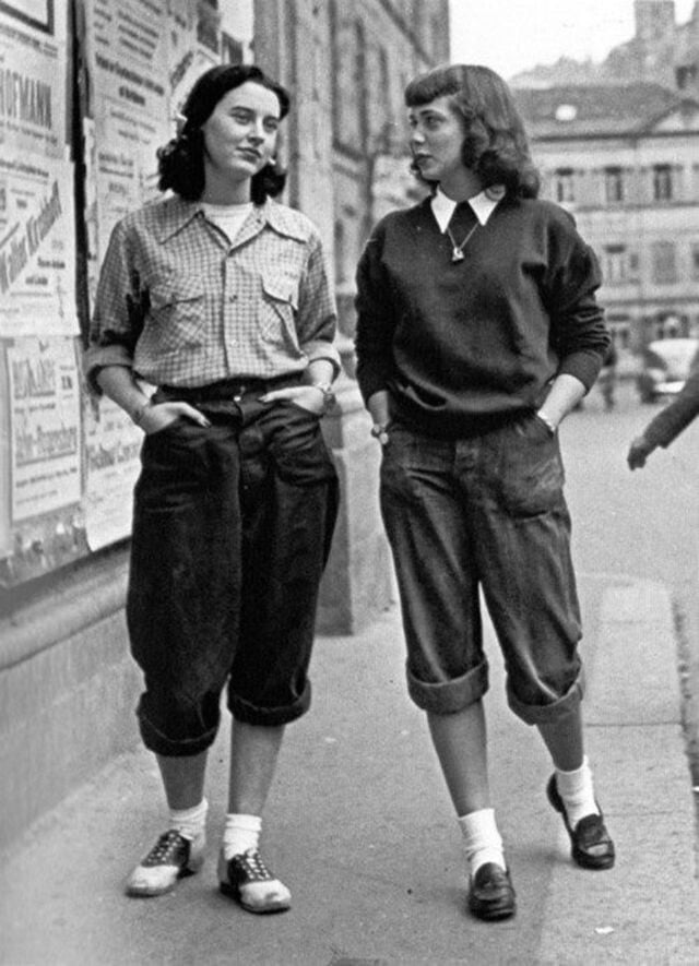 fotografía moda vaqueros feminismo, fotografía antigua