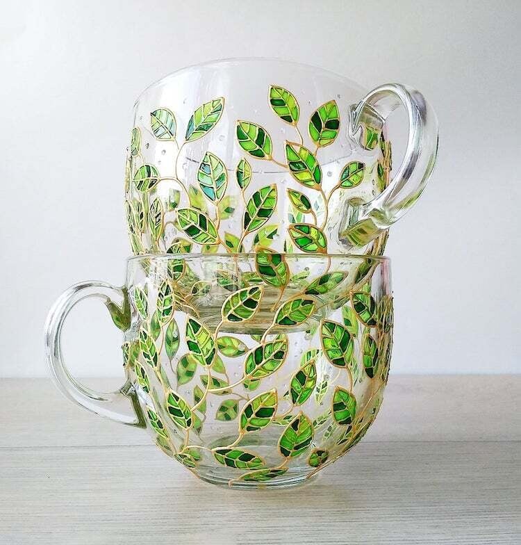 taza de cristal hojas grabadas.jpg