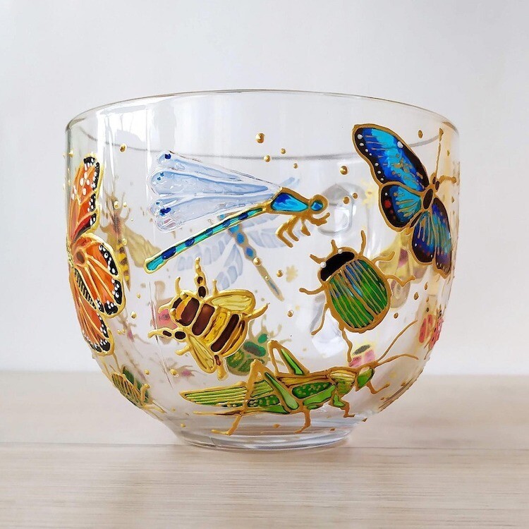 taza de cristal marisposa insectos grabadas.jpg