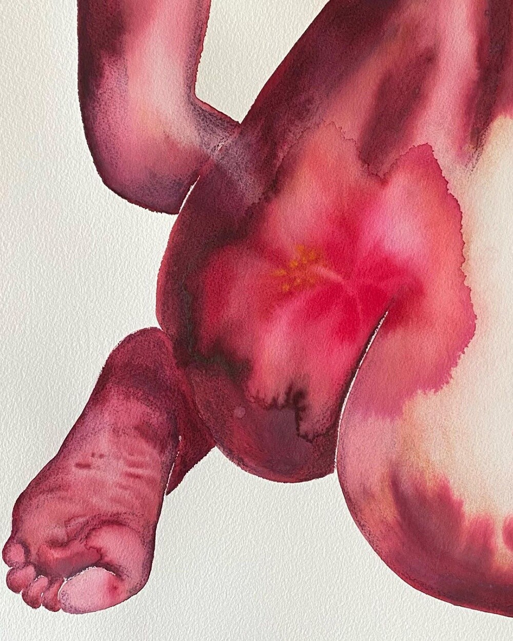 Serie de acuarelas 'Make Love Watercolor' de Tina Maria Elena.