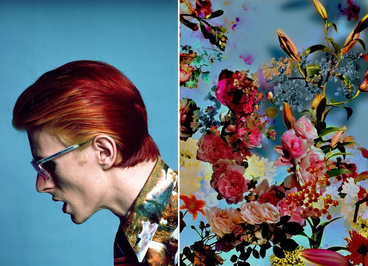 David Bowie and Flowers