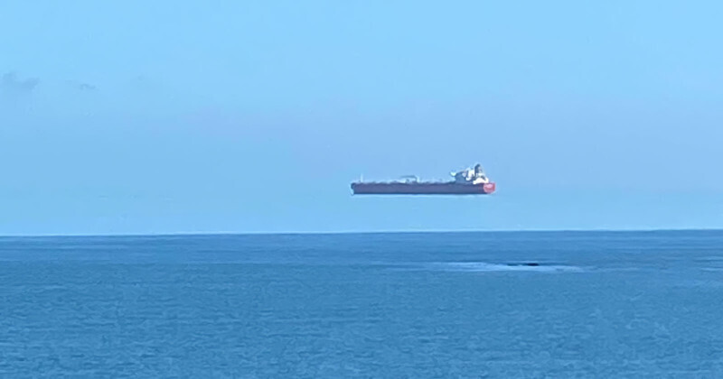 david morris efecto optico espejismo barco 1