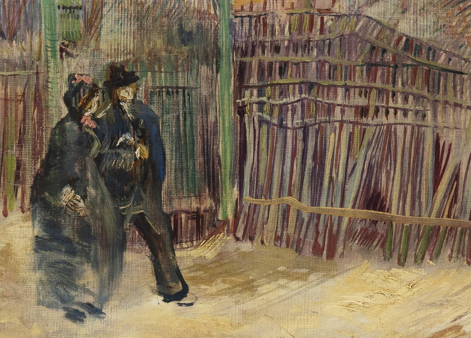 escena callejera en montmartre van gogh pintura historia del arte 4