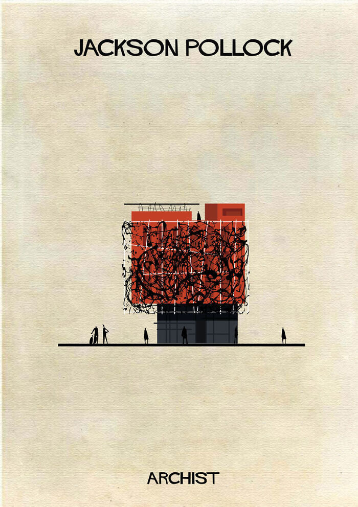 Serie de ilustraciones Archist de Federico Babina